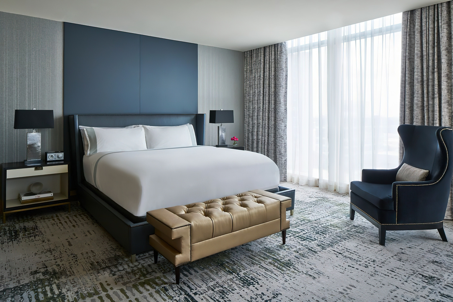 The Ritz-Carlton, Charlotte Hotel – Charlotte, NC, USA – Ritz-Carlton Suite Bedroom
