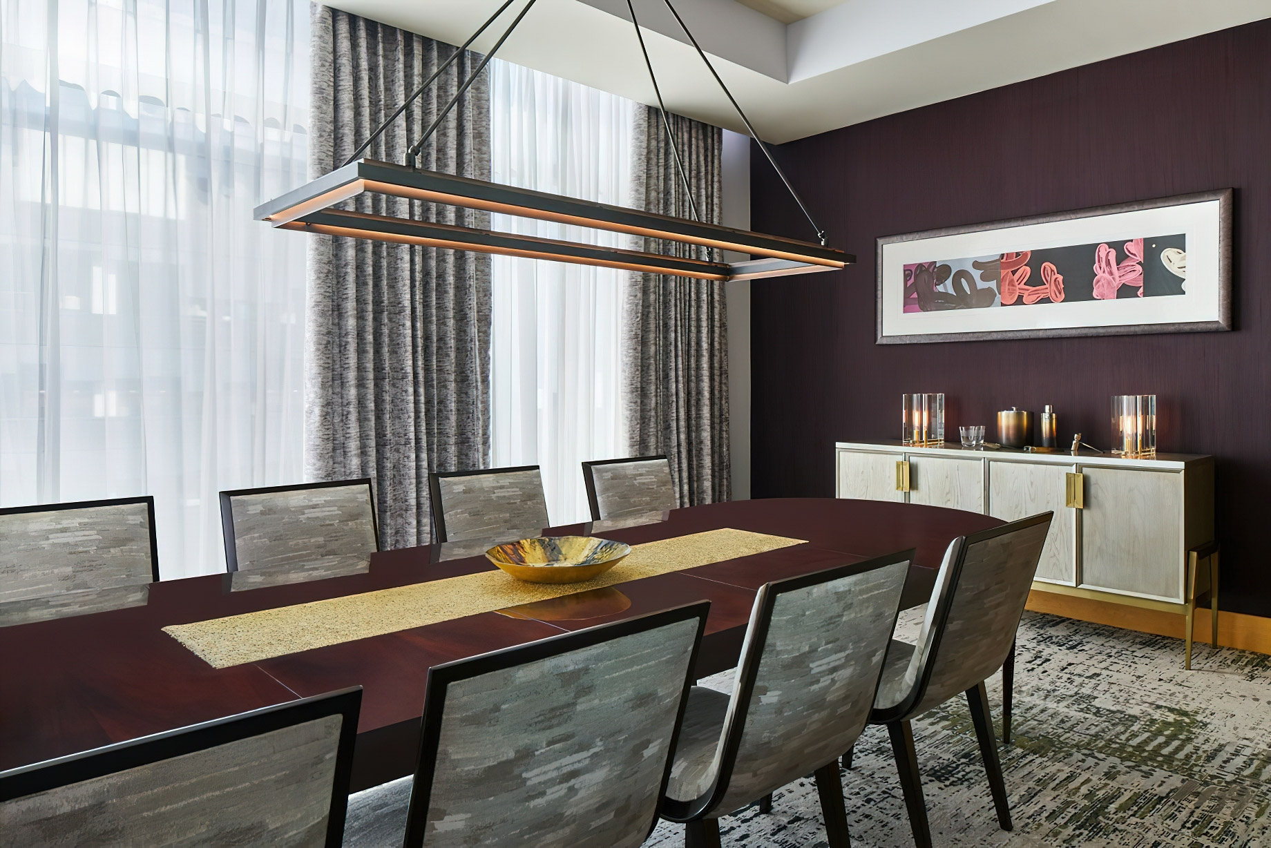 The Ritz-Carlton, Charlotte Hotel - Charlotte, NC, USA - Ritz-Carlton Suite Dining Room