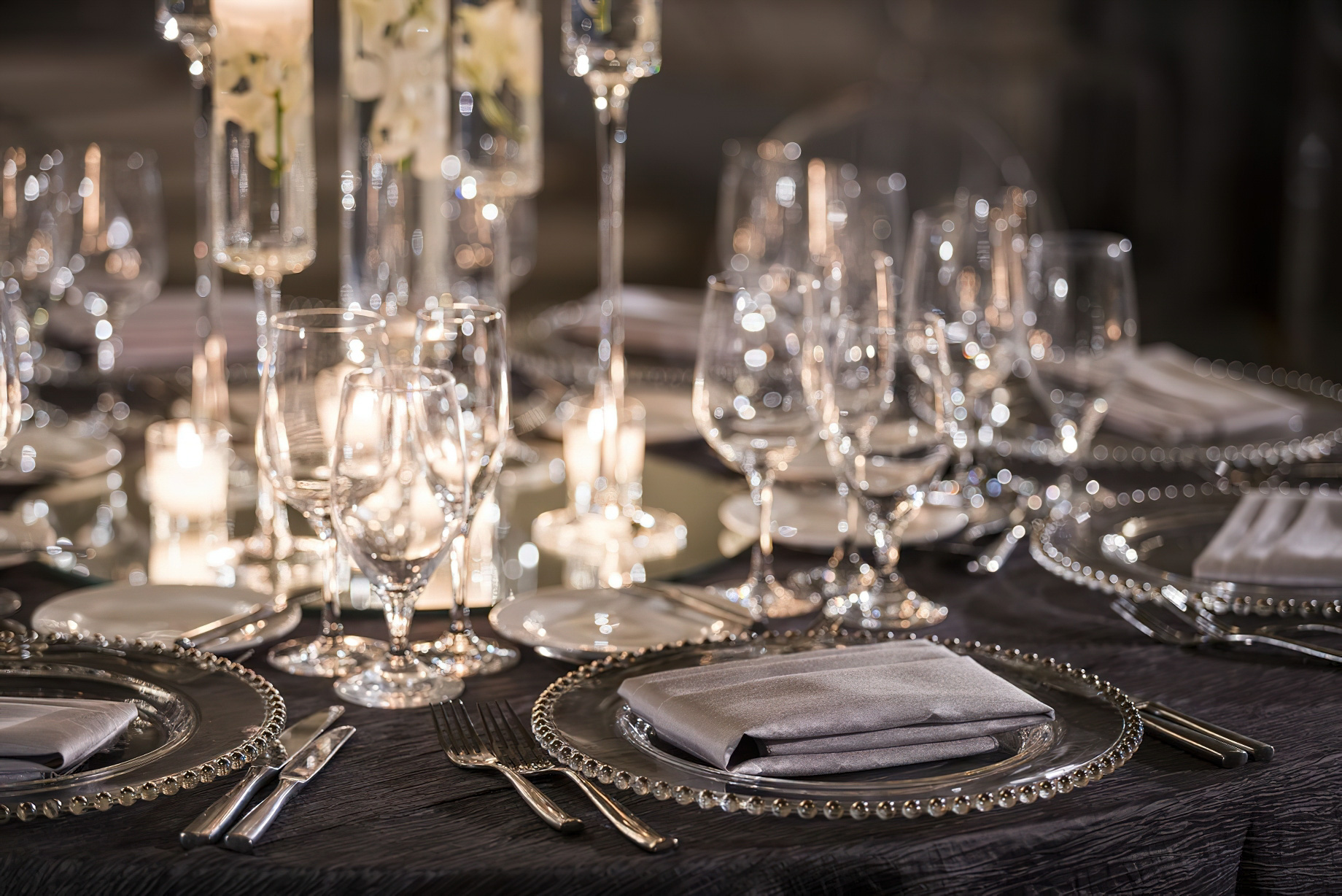 The Ritz-Carlton, Philadelphia Hotel - Philadelphia, PA, USA - Ballroom Table Setting