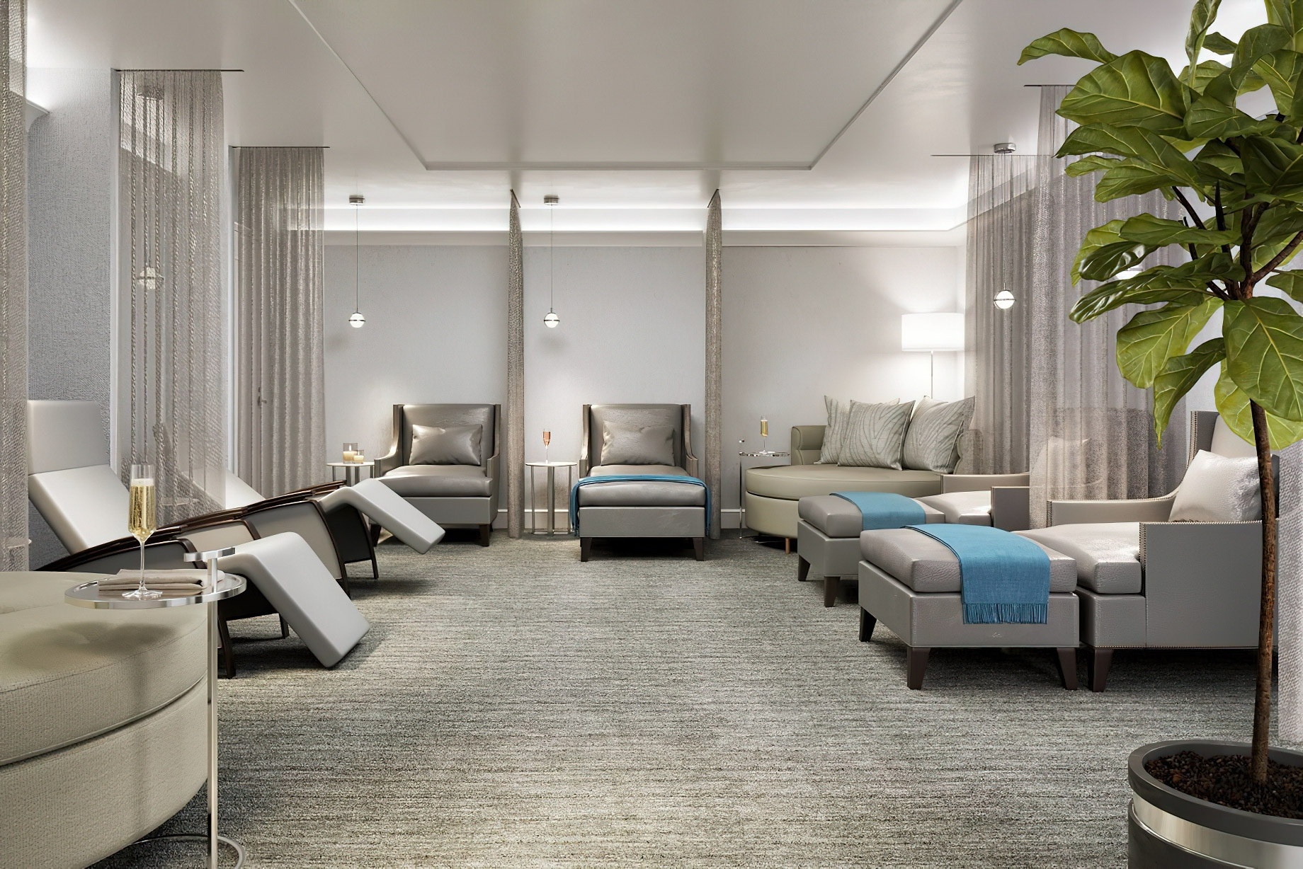 The Ritz-Carlton, New Orleans Hotel - New Orleans, LA, USA - Spa Lounge