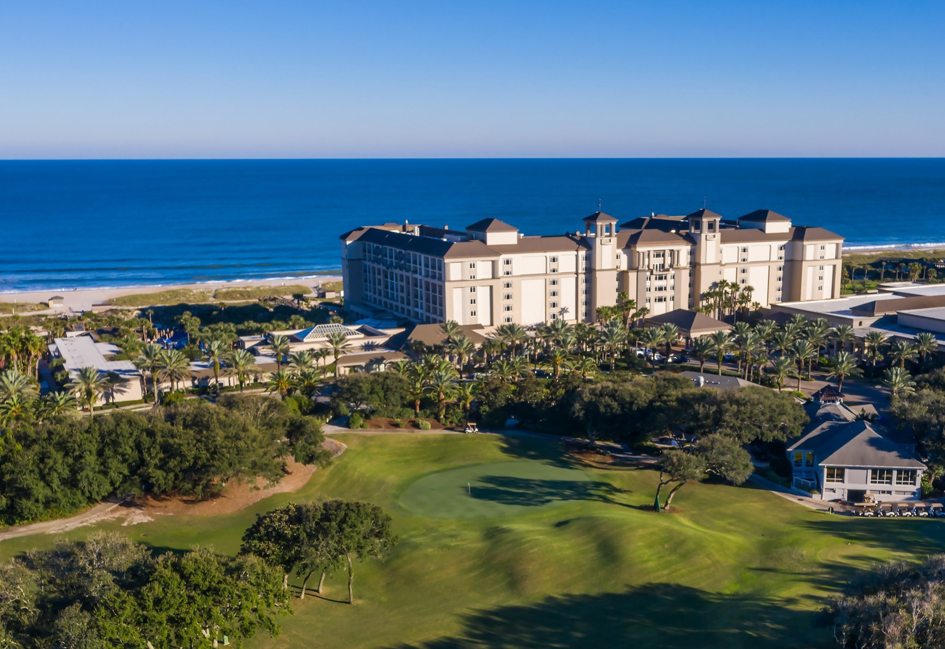 The Ritz-Carlton, Amelia Island Resort – Fernandina Beach, FL, USA – Aerial Golf Course Hotel View