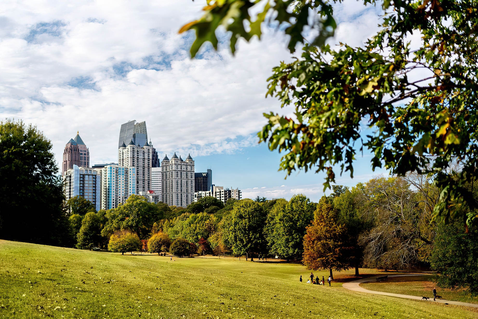 The Ritz-Carlton, Atlanta Hotel - Atlanta, GA, USA - City Park Skyline View