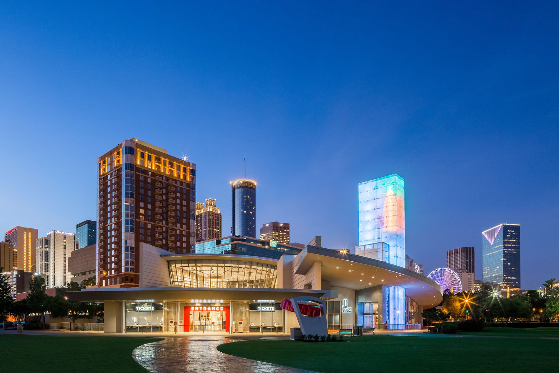 The Ritz-Carlton, Atlanta Hotel - Atlanta, GA, USA - World of Coca-Cola Museum Night