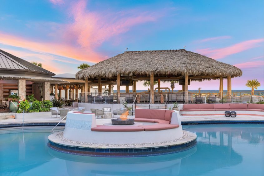The Ritz-Carlton, Amelia Island Resort - Fernandina Beach, FL, USA - Coquina Restaurant Poolside Sunset
