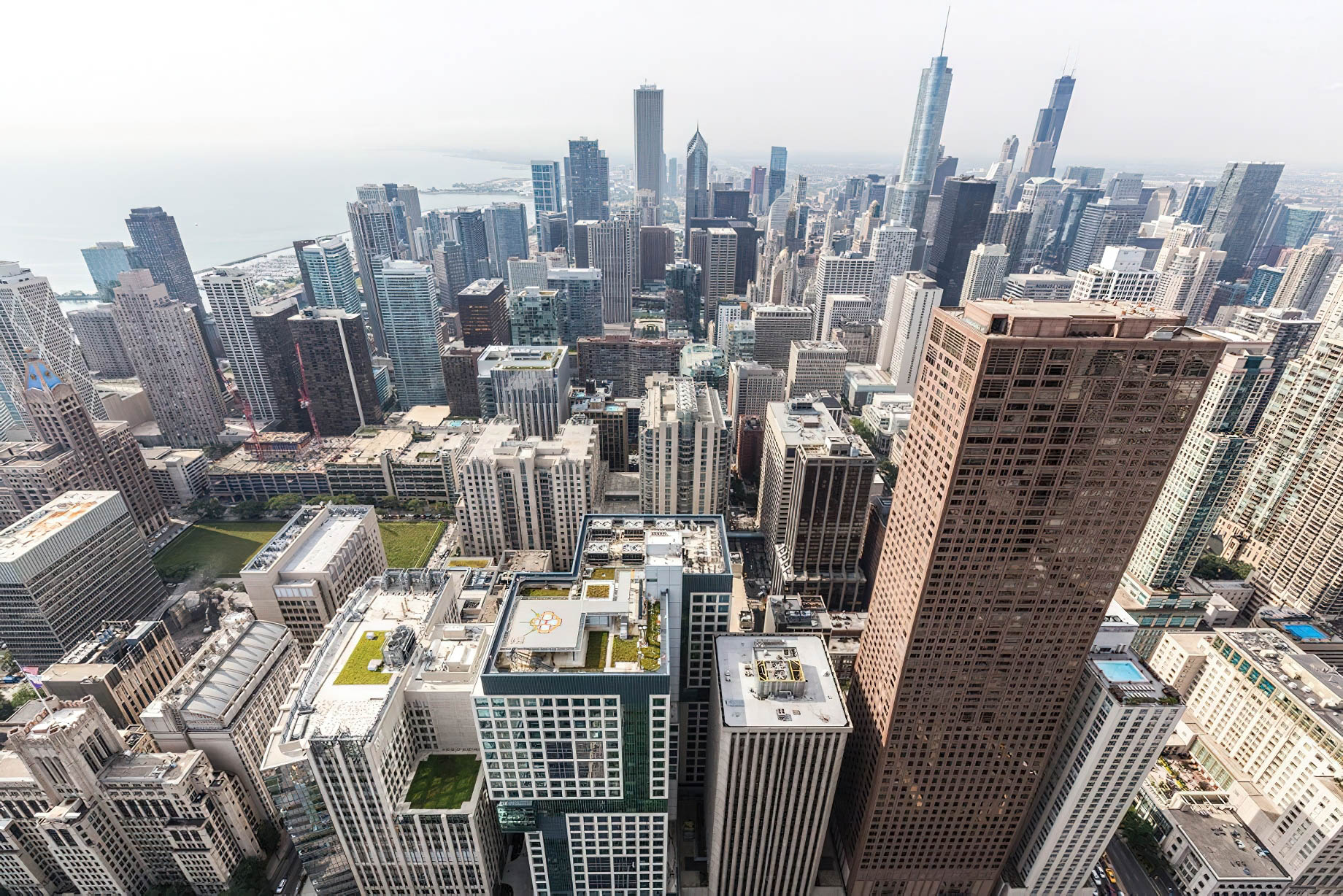 The Ritz-Carlton, Chicago Hotel – Chicago, IL, USA – Downtown Chicago Aerial View