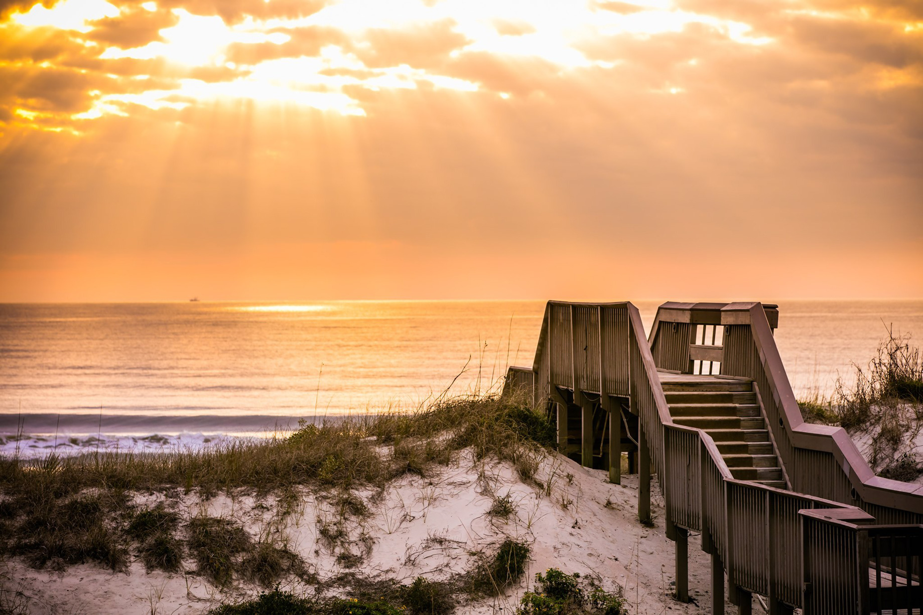 The Ritz-Carlton, Amelia Island Resort - Fernandina Beach, FL, USA - Beach Walkway Sunset