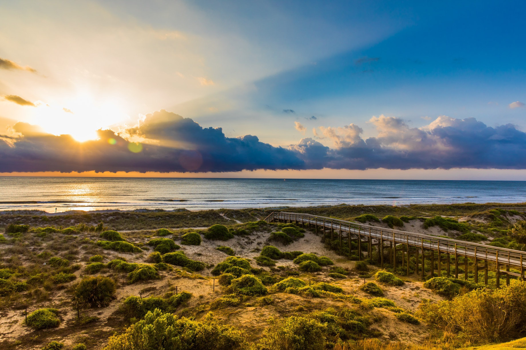 The Ritz-Carlton, Amelia Island Resort - Fernandina Beach, FL, USA - Beach Walkway Sunset