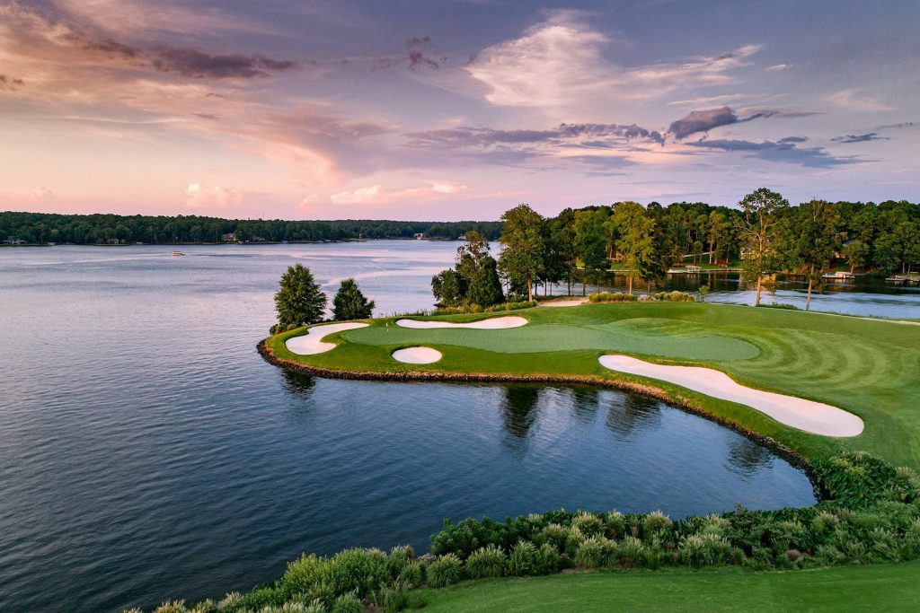 109 - The Ritz-Carlton Reynolds, Lake Oconee Resort - Greensboro, GA, USA - Lakeside Golf Course Aerial View