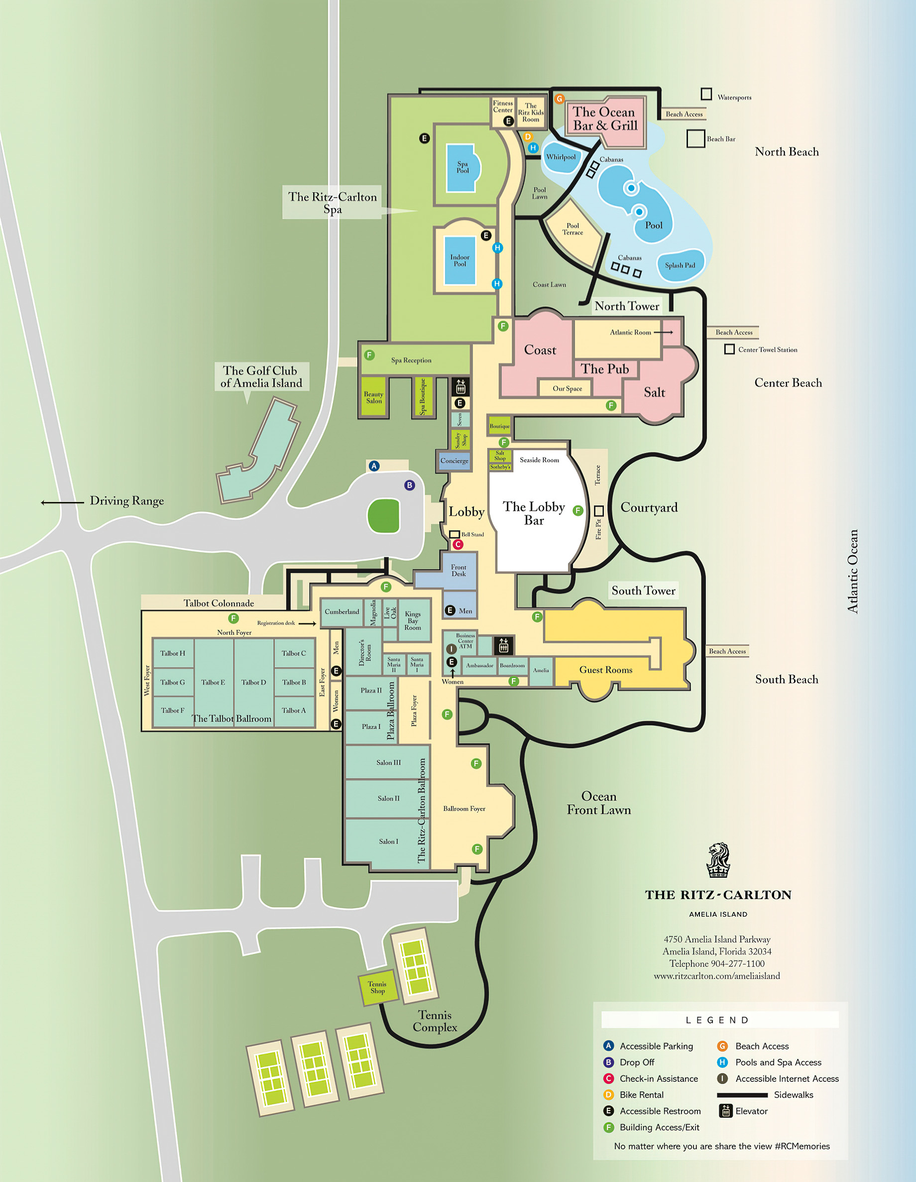 The Ritz-Carlton, Amelia Island Resort – Fernandina Beach, FL, USA – Map