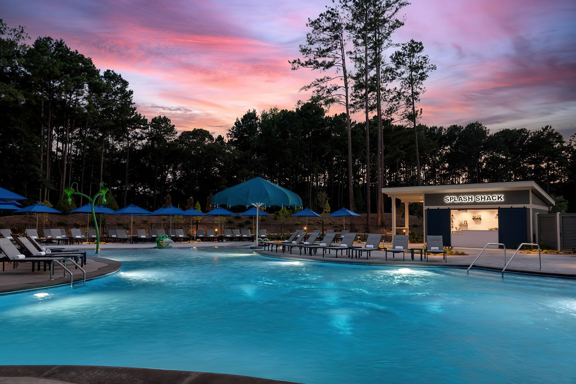135 – The Ritz-Carlton Reynolds, Lake Oconee Resort – Greensboro, GA, USA – Pool Evening View