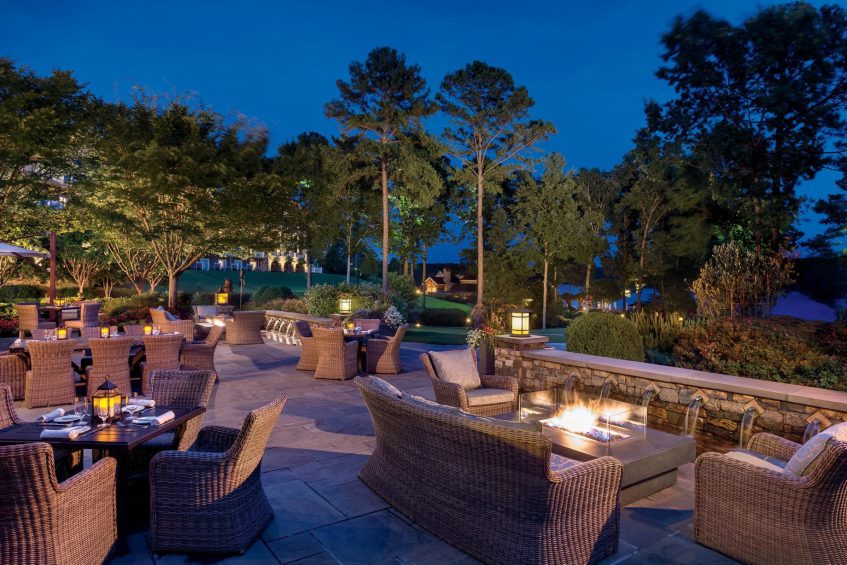 139 - The Ritz-Carlton Reynolds, Lake Oconee Resort - Greensboro, GA, USA - Outdoor Terrace Dining Night