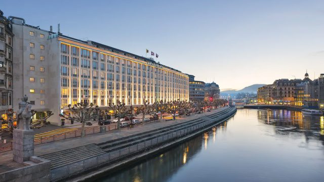Mandarin Oriental, Geneva Hotel - Geneva, Switzerland - Exterior River View