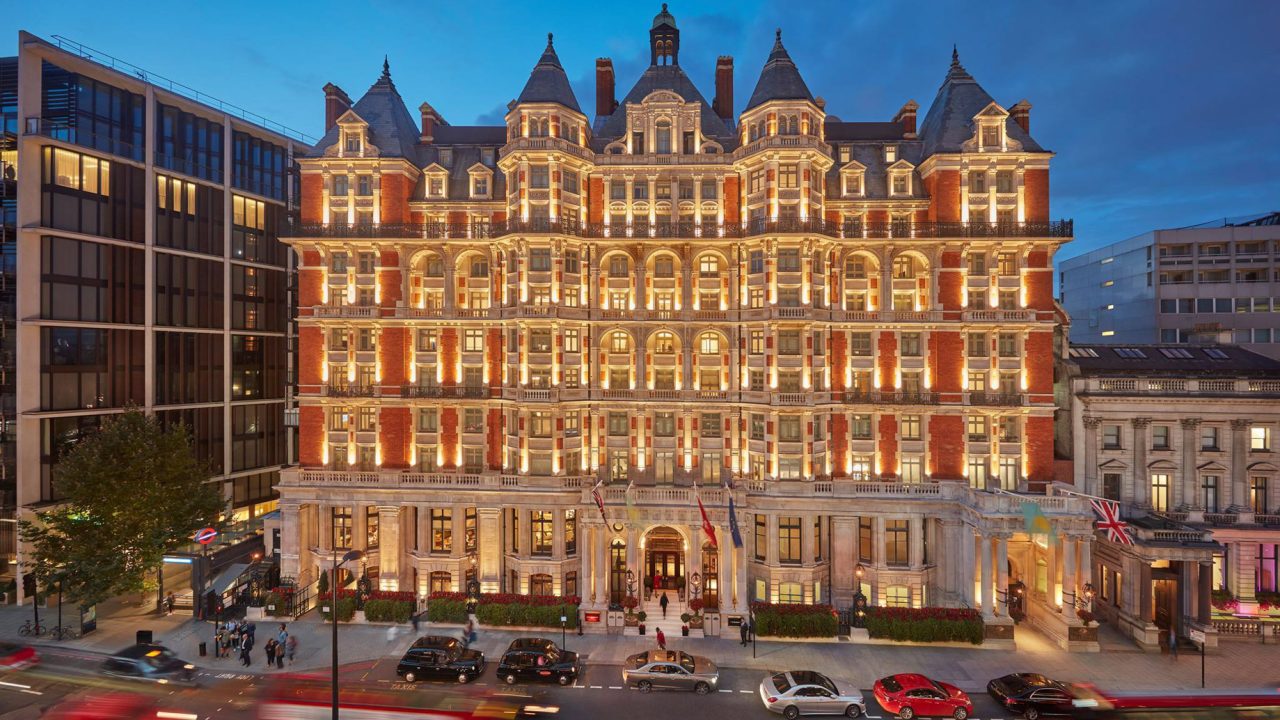 Mandarin Oriental Hyde Park, London Hotel - London, United Kingdom - Exterior Night