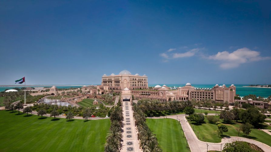 Emirates Palace Abu Dhabi Hotel - Abu Dhabi, UAE - Property Aerial View
