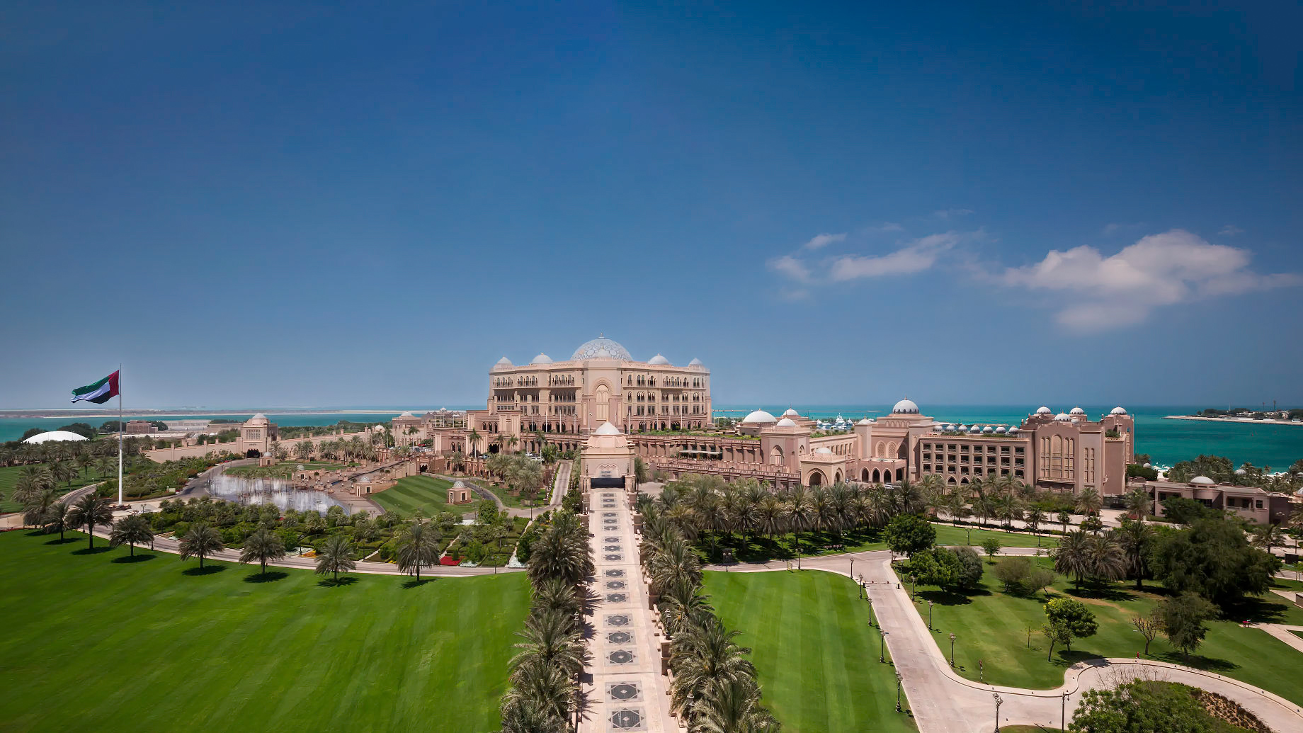 Emirates Palace Abu Dhabi Hotel – Abu Dhabi, UAE – Property Aerial View