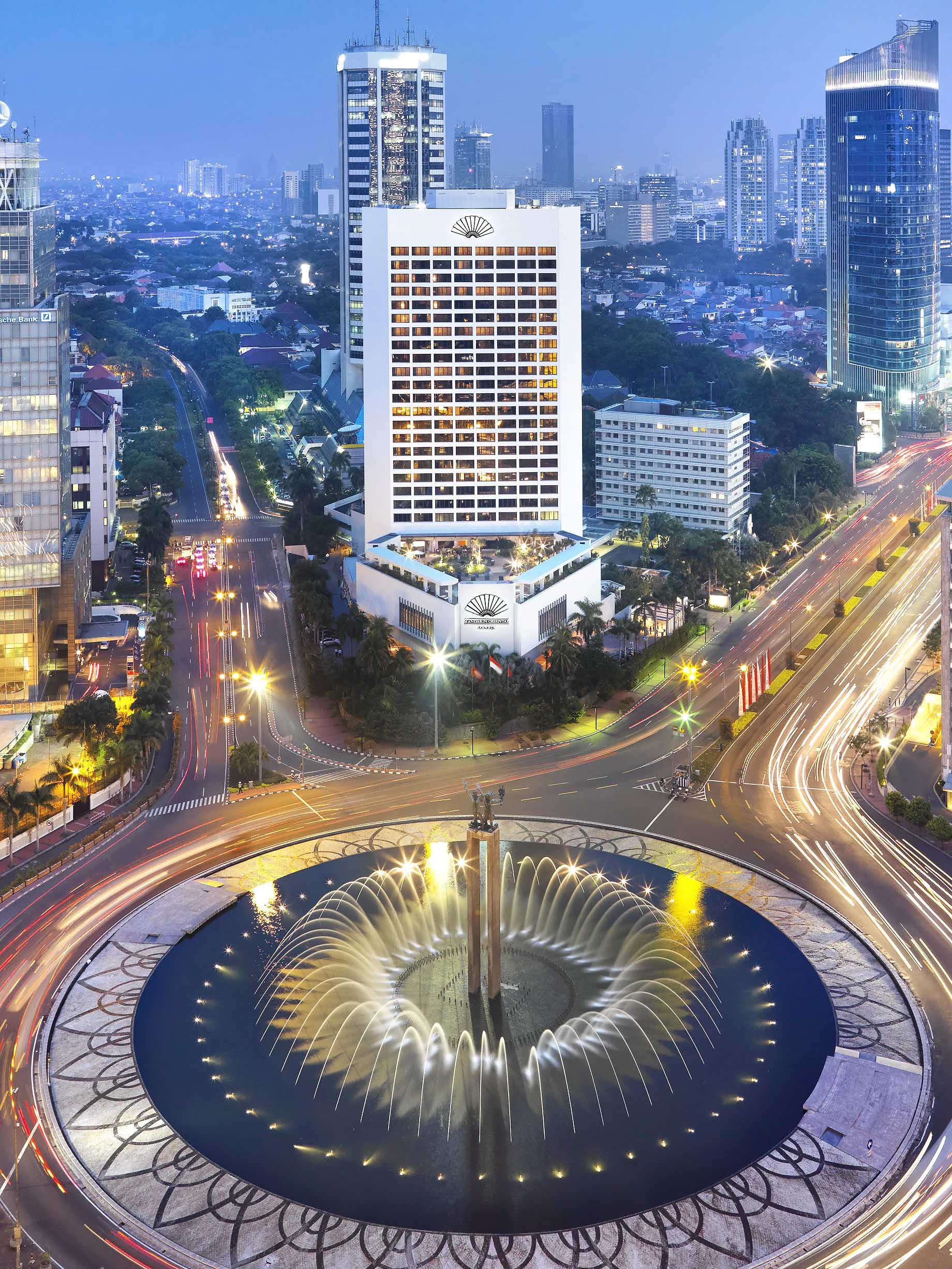 Mandarin Oriental, Jakarta Hotel – Jakarta, Indonesia – Exterior Night
