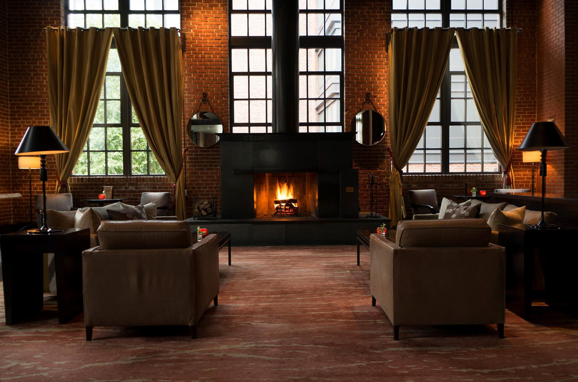 The Ritz-Carlton Georgetown, Washington, D.C. Hotel – Washington, D.C. USA – Lounge Fireplace