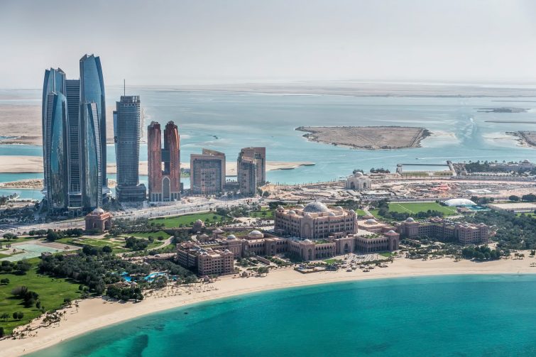 Emirates Palace Abu Dhabi Hotel - Abu Dhabi, UAE - Property Aerial View