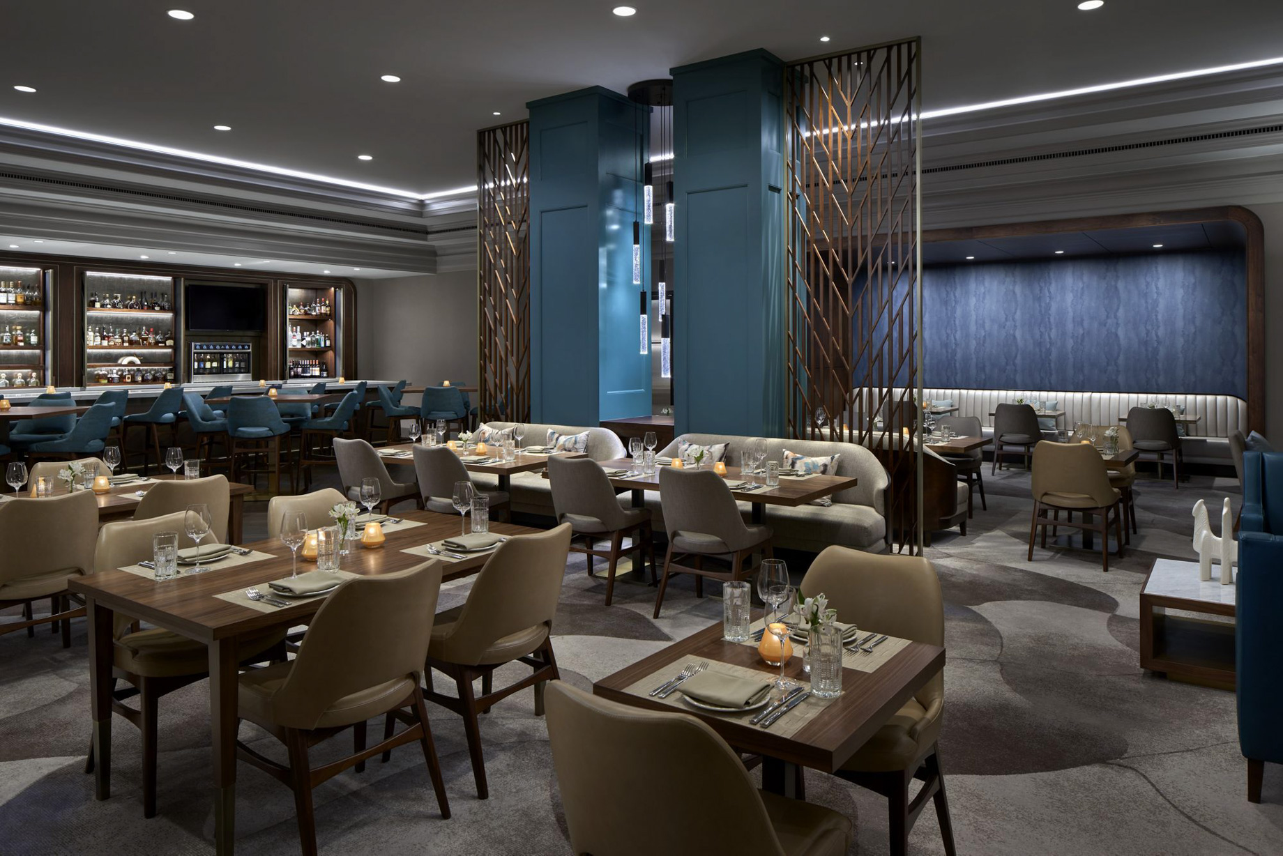 The Ritz-Carlton, Pentagon City Hotel - Arlington, VA, USA - Sante Restaurant Tables