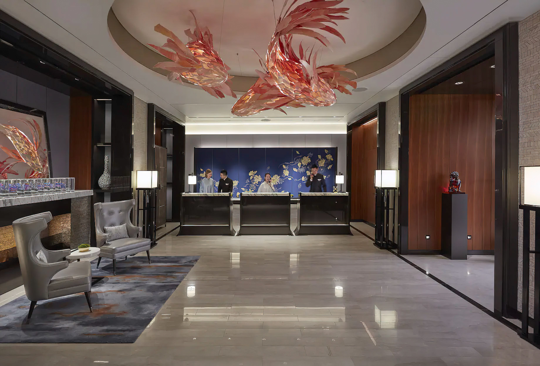 Mandarin Oriental Wangfujing, Beijing Hotel – Beijing, China – Lobby Reception
