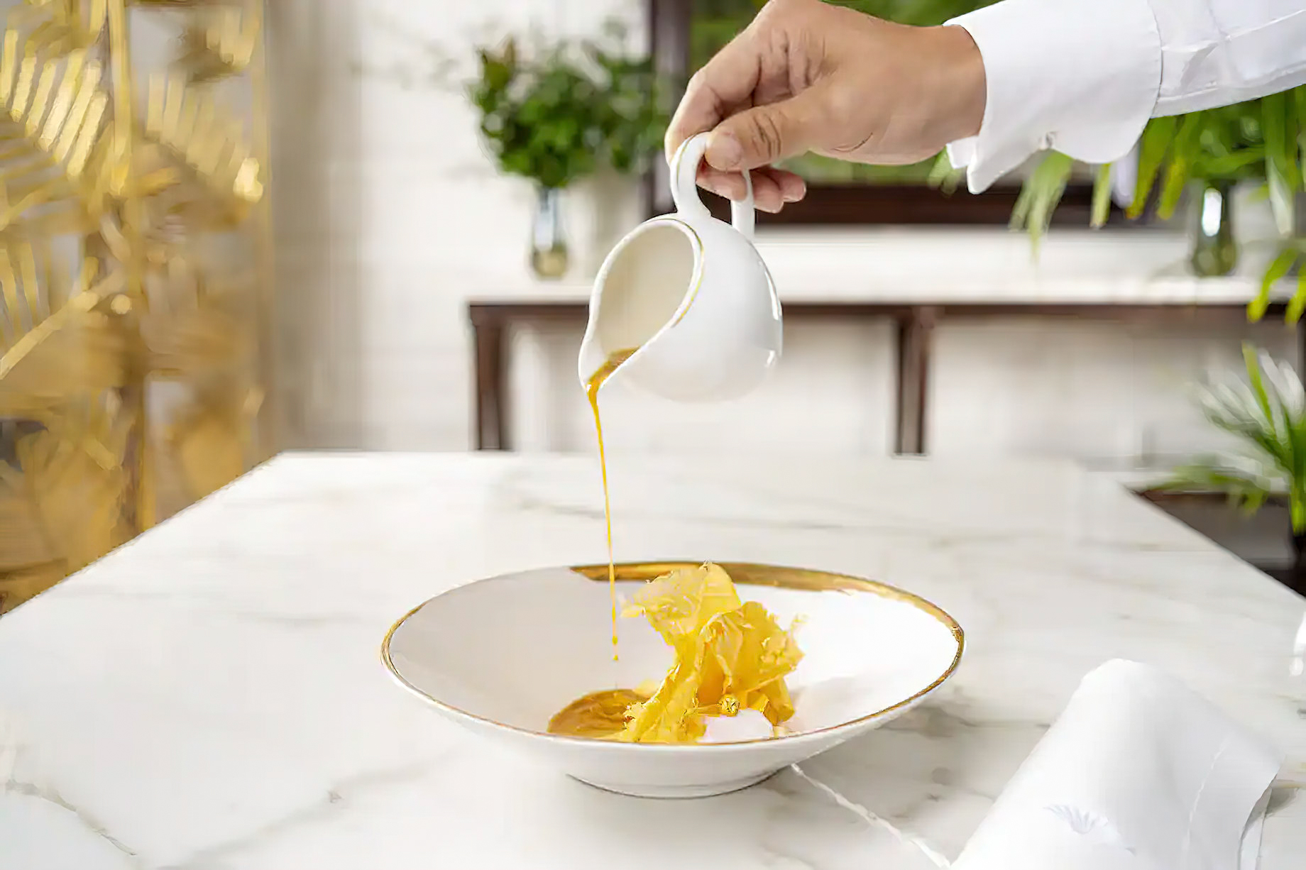 Mandarin Oriental Ritz, Madrid Hotel – Madrid, Spain – Palm Court Dining Gallina Huevos Oro