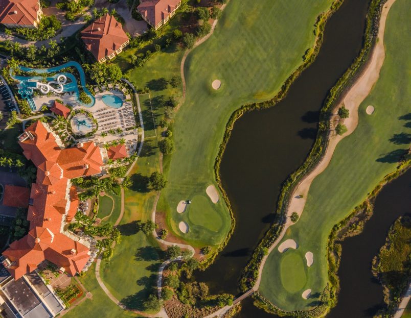 The Ritz-Carlton Golf Resort, Naples - Naples, FL, USA - Resort Overhead Aerial View