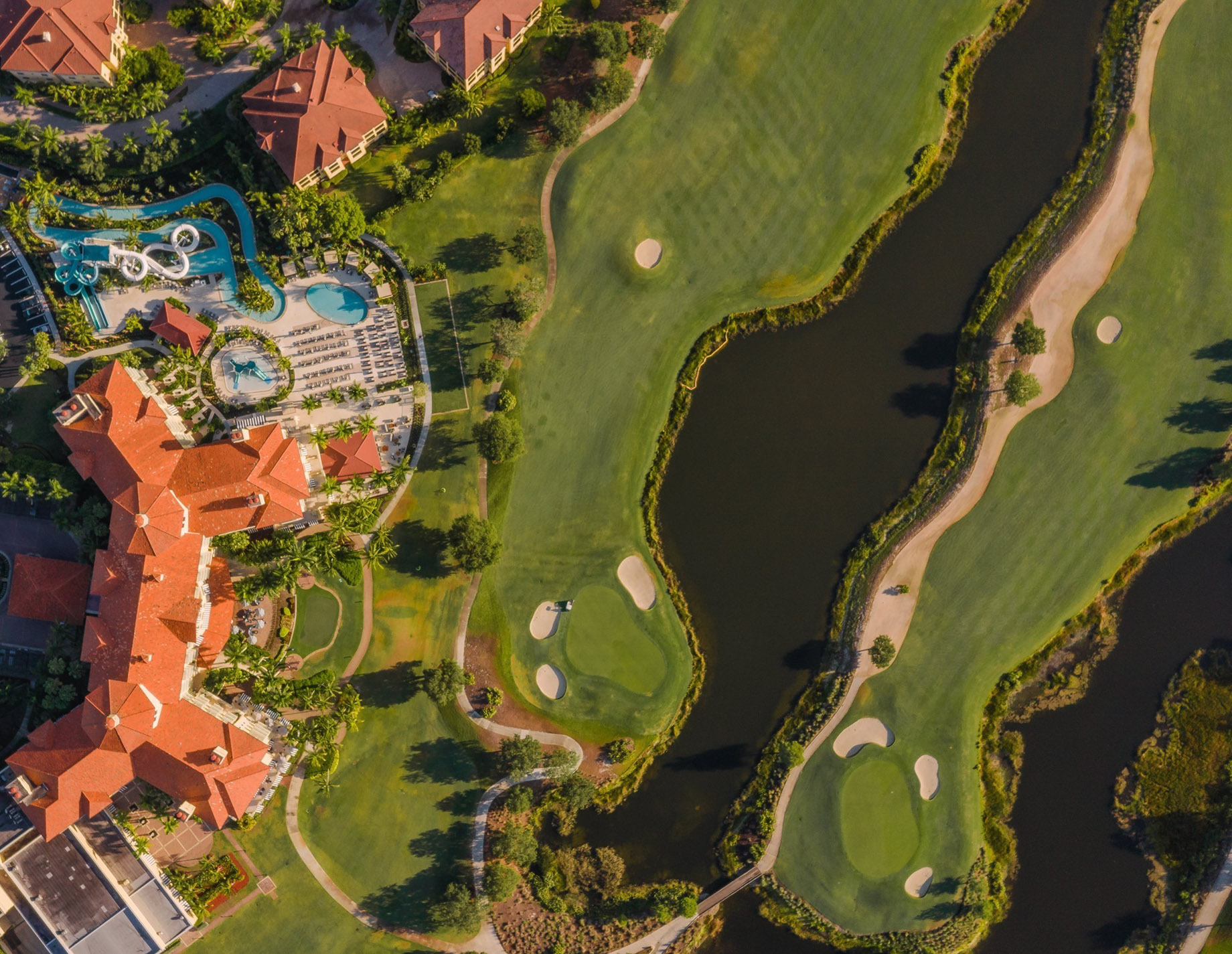 The Ritz-Carlton Golf Resort, Naples – Naples, FL, USA – Resort Overhead Aerial View