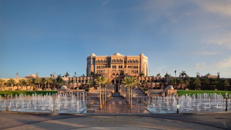 Emirates Palace Abu Dhabi Hotel - Abu Dhabi, UAE - Property Fountain View