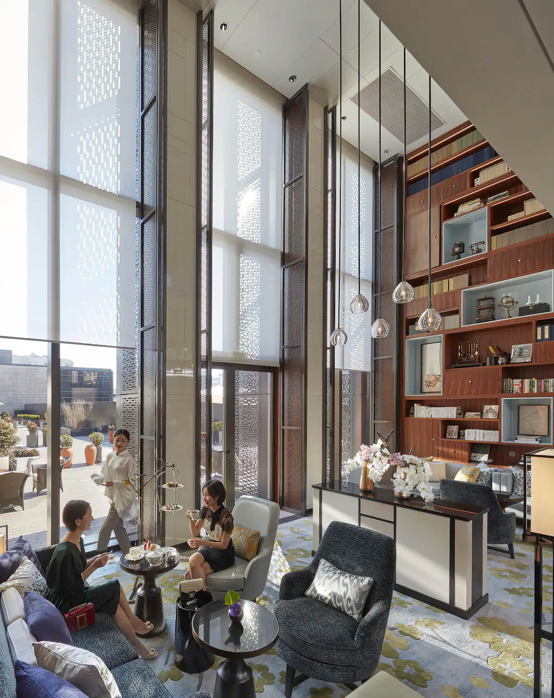 Mandarin Oriental Wangfujing, Beijing Hotel – Beijing, China – The Library