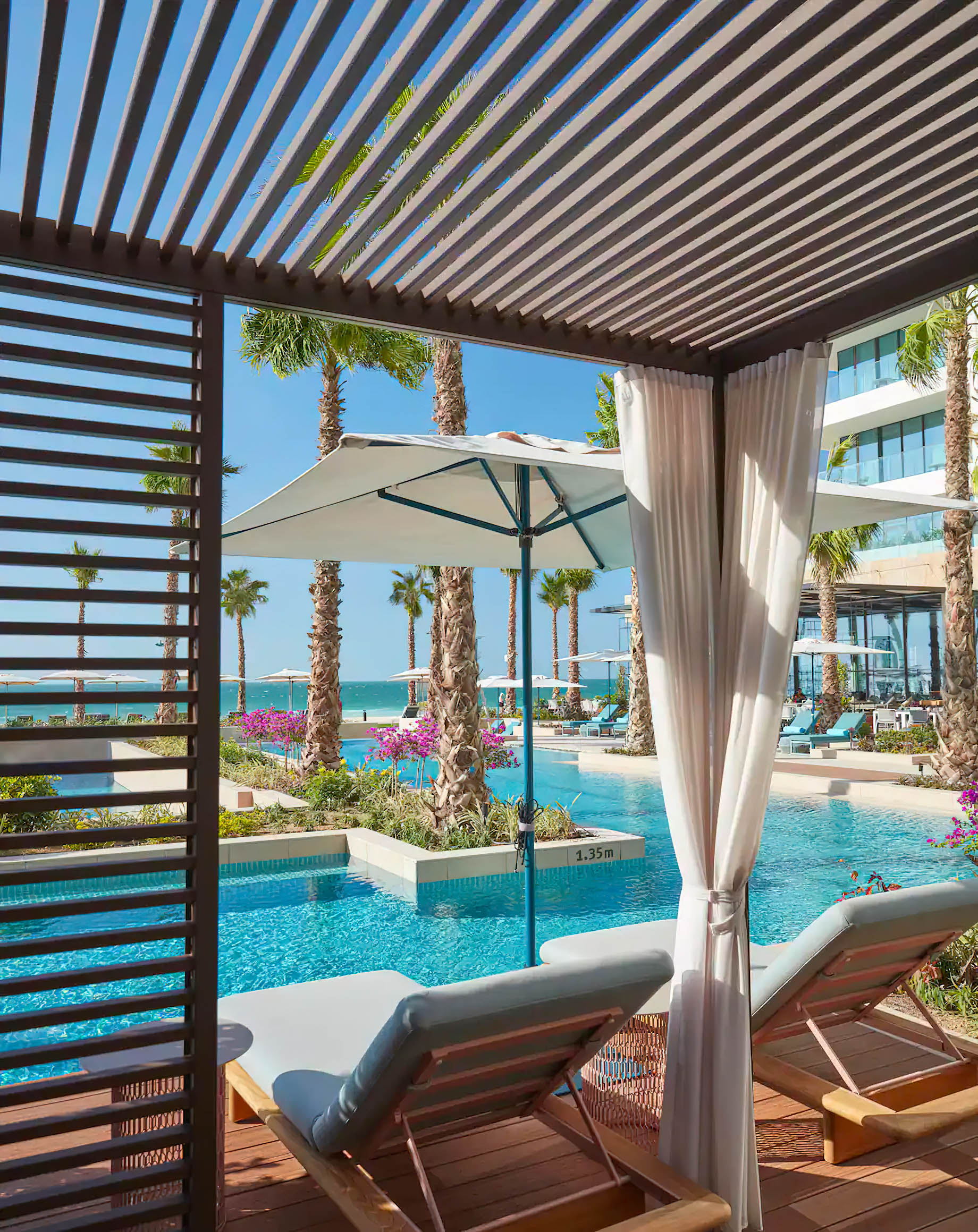 Mandarin Oriental Jumeira, Dubai Resort – Jumeirah, Dubai, UAE – Cabana Pool View