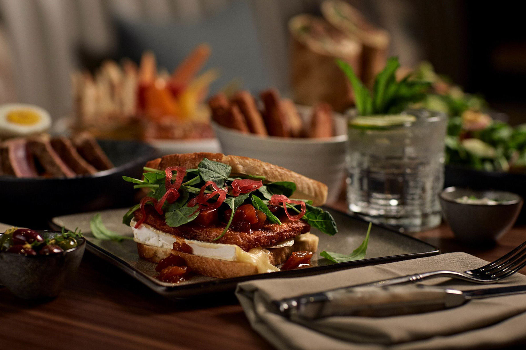 The Ritz-Carlton, Pentagon City Hotel - Arlington, VA, USA - Halloumi Sandwich