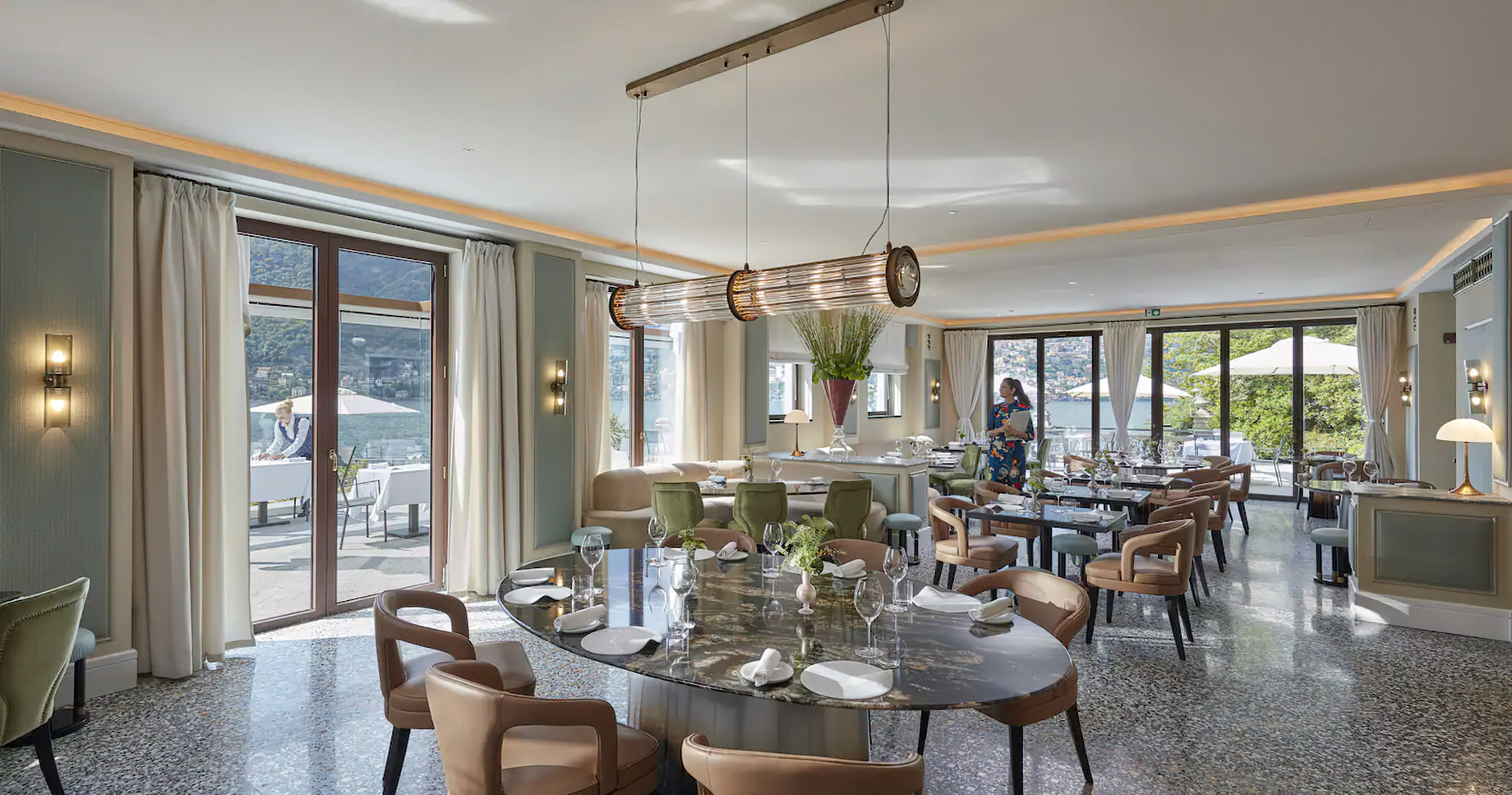 Mandarin Oriental, Lago di Como Hotel – Lake Como, Italy – LARIA Restaurant Dining Table