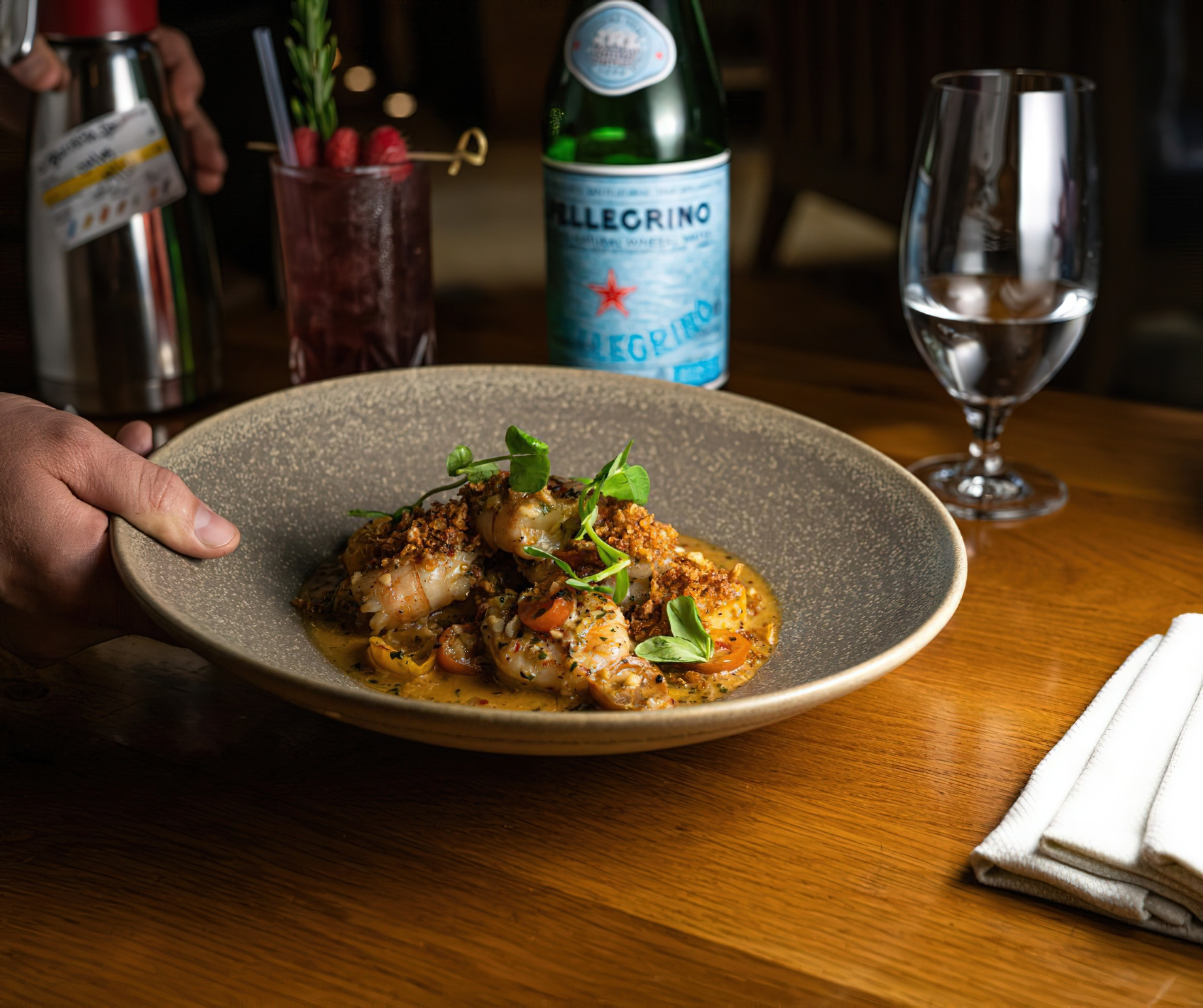 The Ritz-Carlton, Dallas Hotel - Dallas, TX, USA - Shrimp Scampi with Parisian Gnocchi