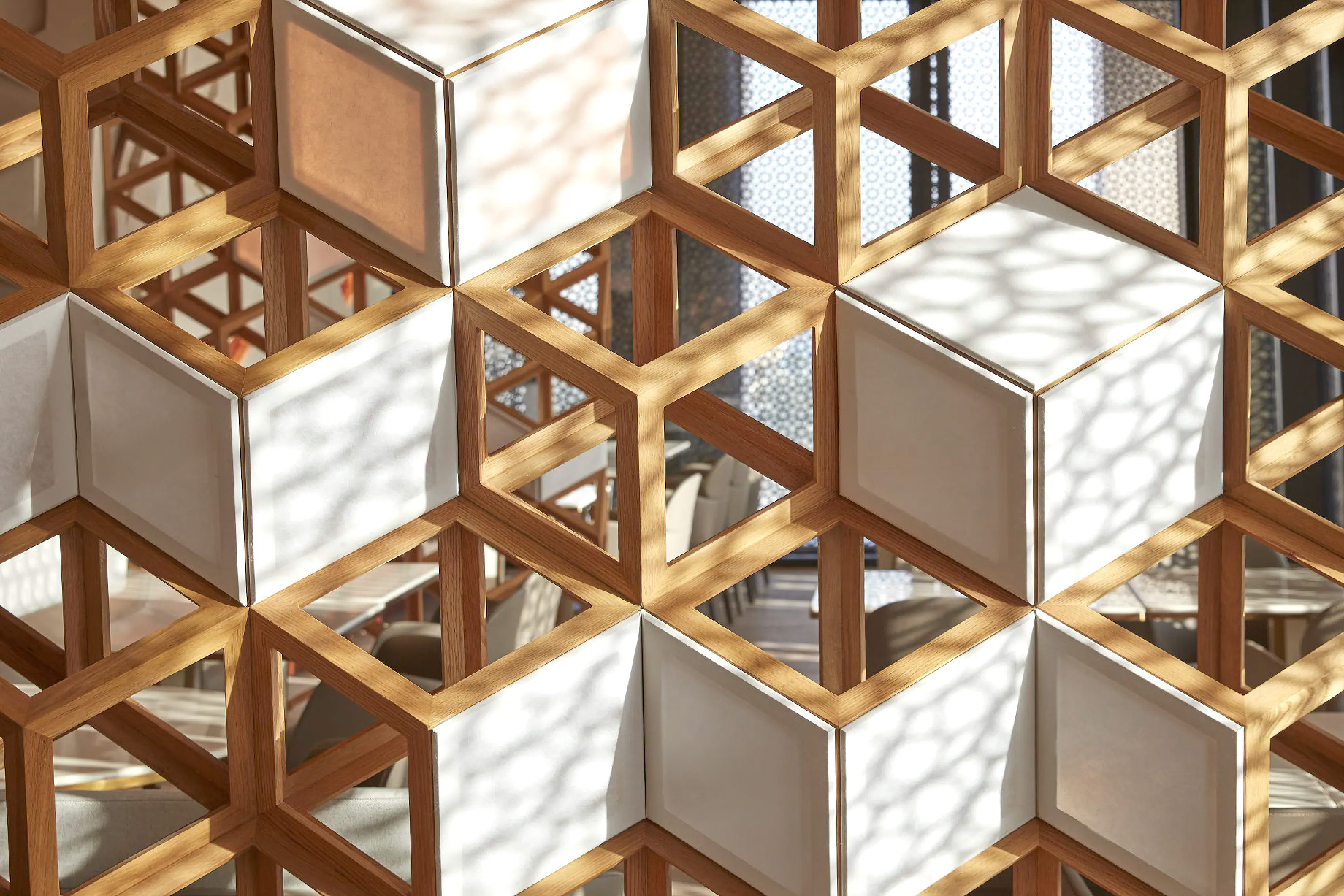 Mandarin Oriental, Doha Hotel – Doha, Qatar – Mosaic Restaurant Decor