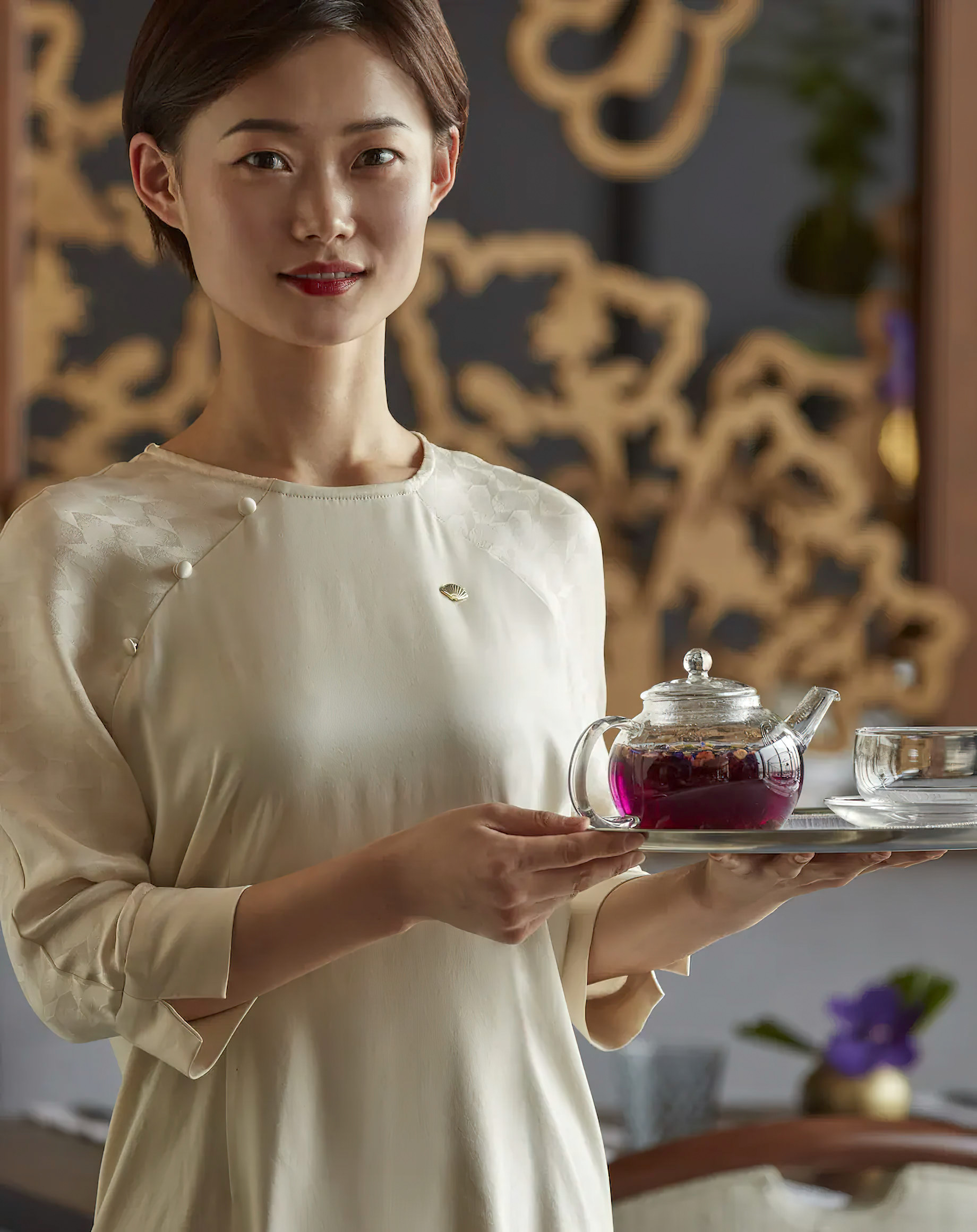 Mandarin Oriental Wangfujing, Beijing Hotel – Beijing, China – Cafe Zi Tea Service
