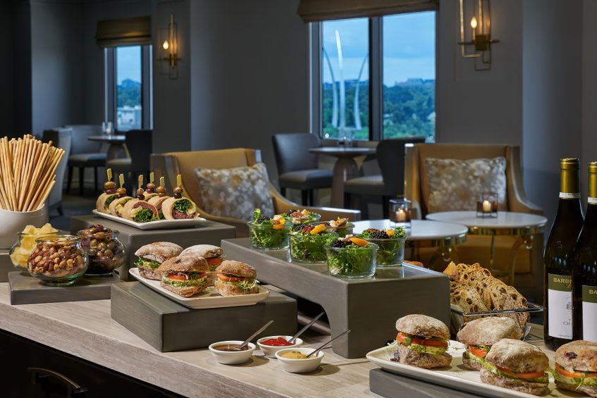 The Ritz-Carlton, Pentagon City Hotel - Arlington, VA, USA - Club Lounge Food Station