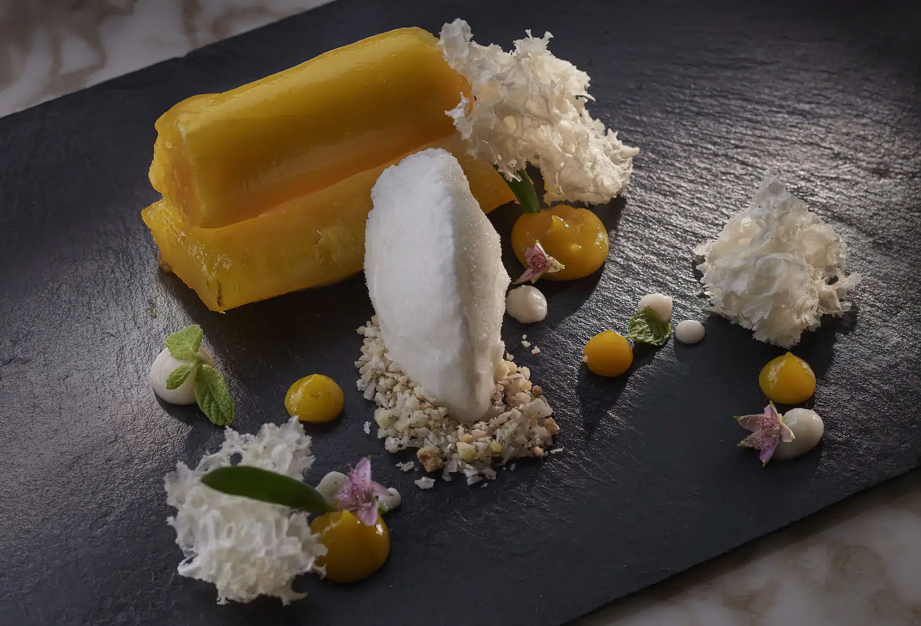 Mandarin Oriental, Canouan Island Resort – Saint Vincent and the Grenadines – Asianne Retaurant Mango Ginger Cream Plate