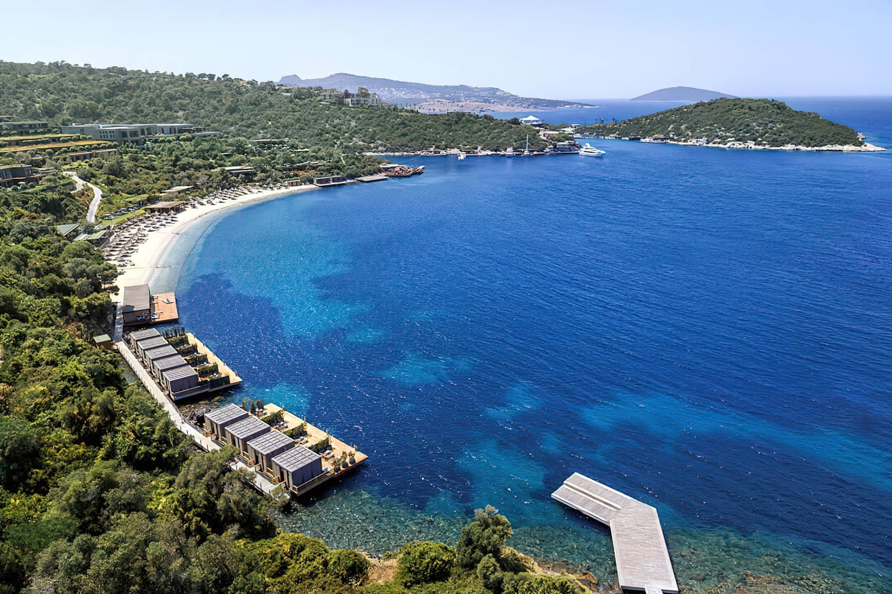 Mandarin Oriental, Bodrum Hotel Bodrum, Turkey Blue Beach Aerial