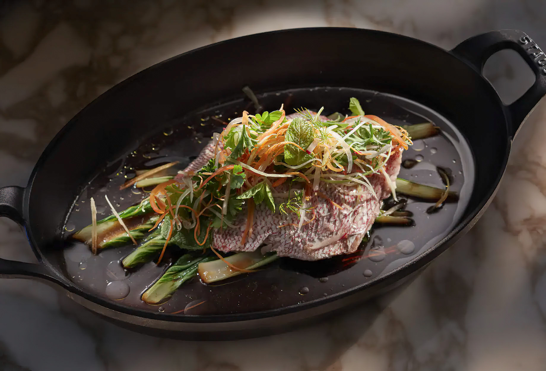 Mandarin Oriental, Canouan Island Resort - Saint Vincent and the Grenadines - Asianne Restaurant Steamed Snapper Dish