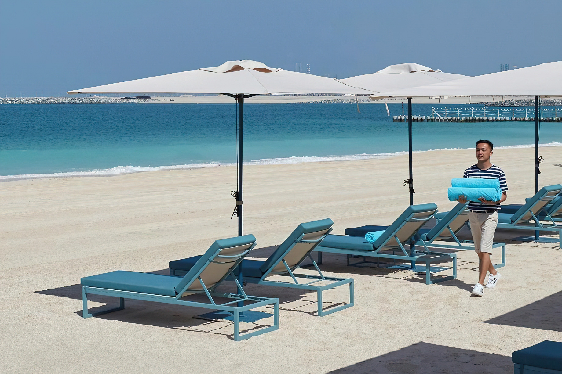 Mandarin Oriental Jumeira, Dubai Resort – Jumeirah, Dubai, UAE – Private Beach Lounge Chairs