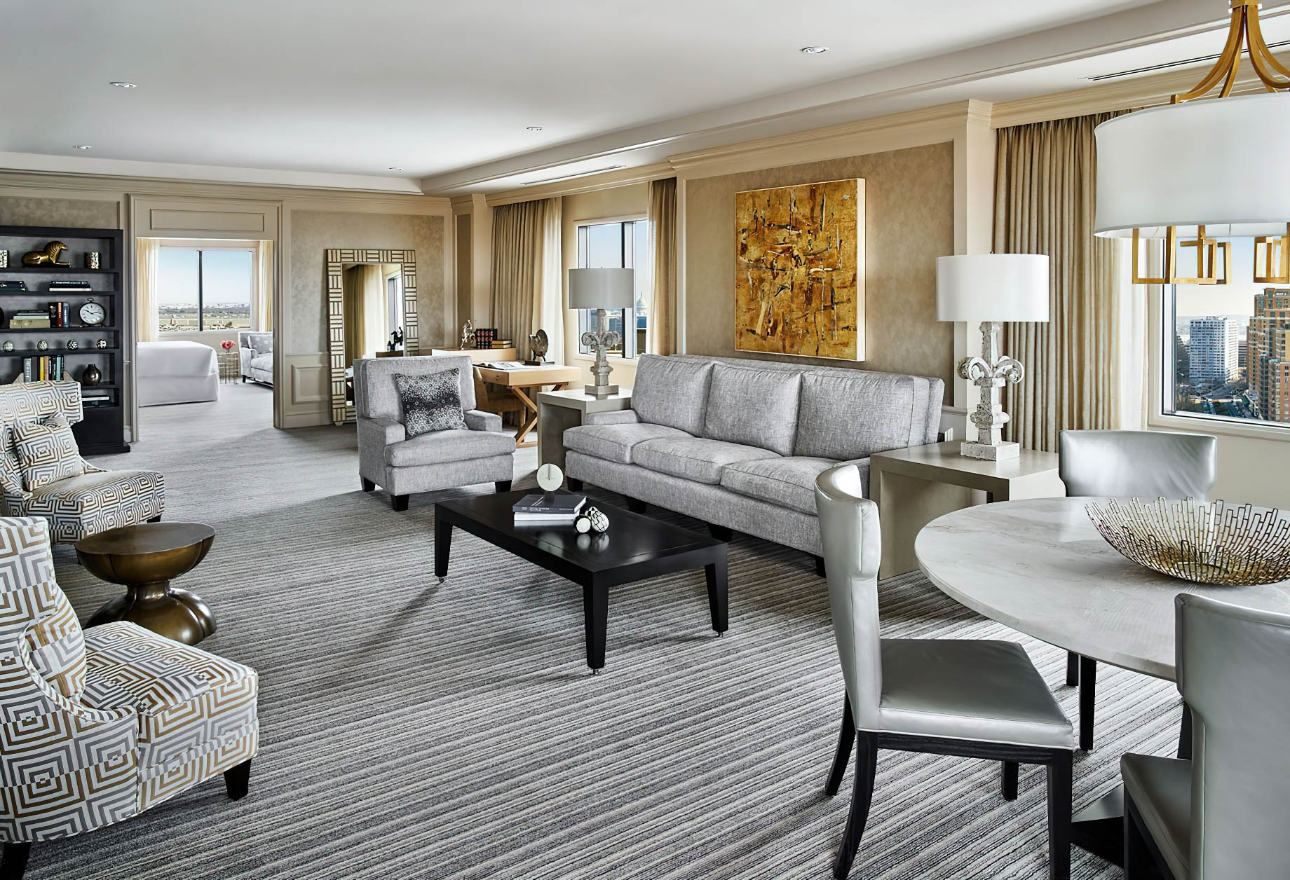 The Ritz-Carlton, Pentagon City Hotel – Arlington, VA, USA – Ritz-Carlton Suite Living Room