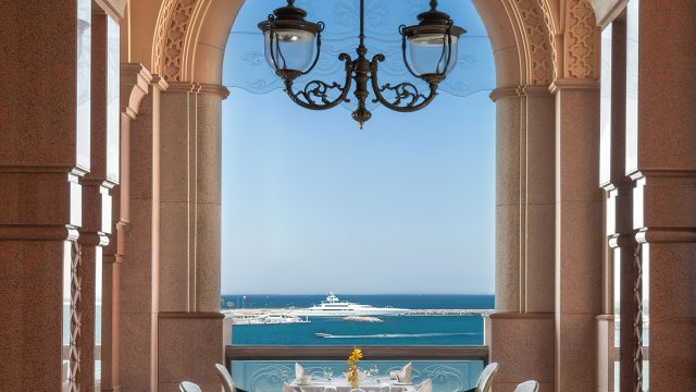 Emirates Palace Abu Dhabi Hotel - Abu Dhabi, UAE - Vendome Restaurant Terrace