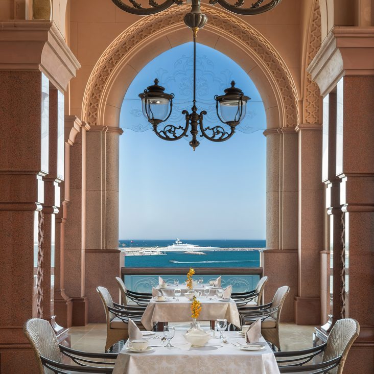 Emirates Palace Abu Dhabi Hotel - Abu Dhabi, UAE - Vendome Restaurant Terrace
