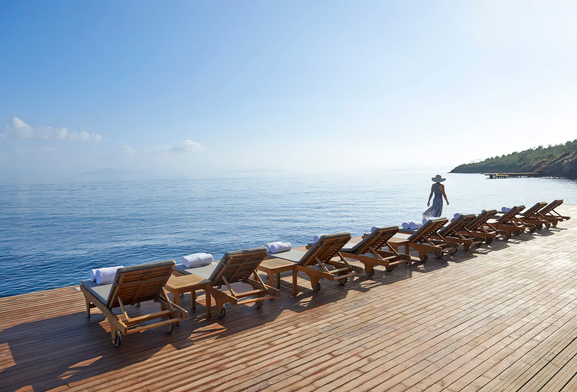 Mandarin Oriental, Bodrum Hotel Bodrum, Turkey Blue Beach Boardwalk