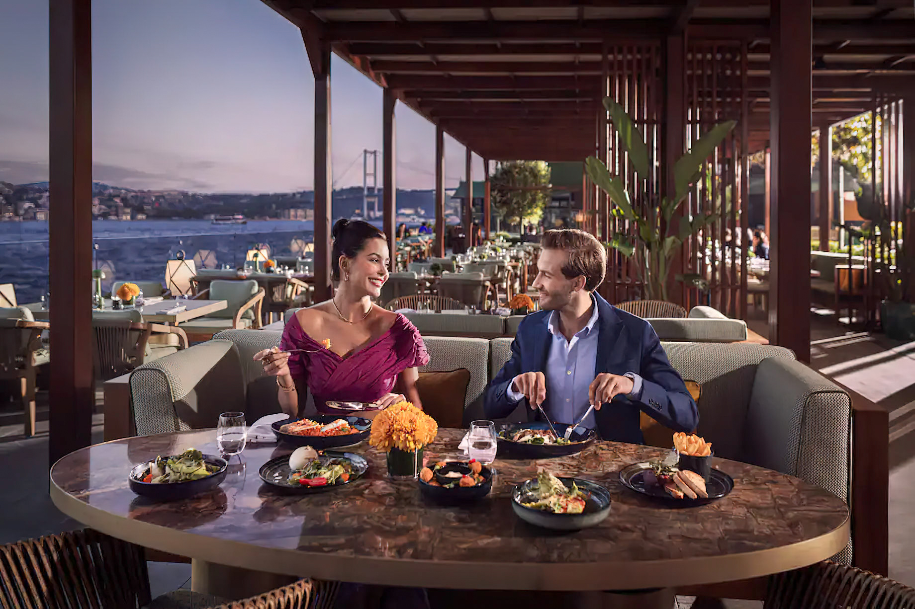 Mandarin Oriental Bosphorus, Istanbul Hotel – Istanbul, Turkey – Olea Bosphorus and The Bar Restaurant Dining