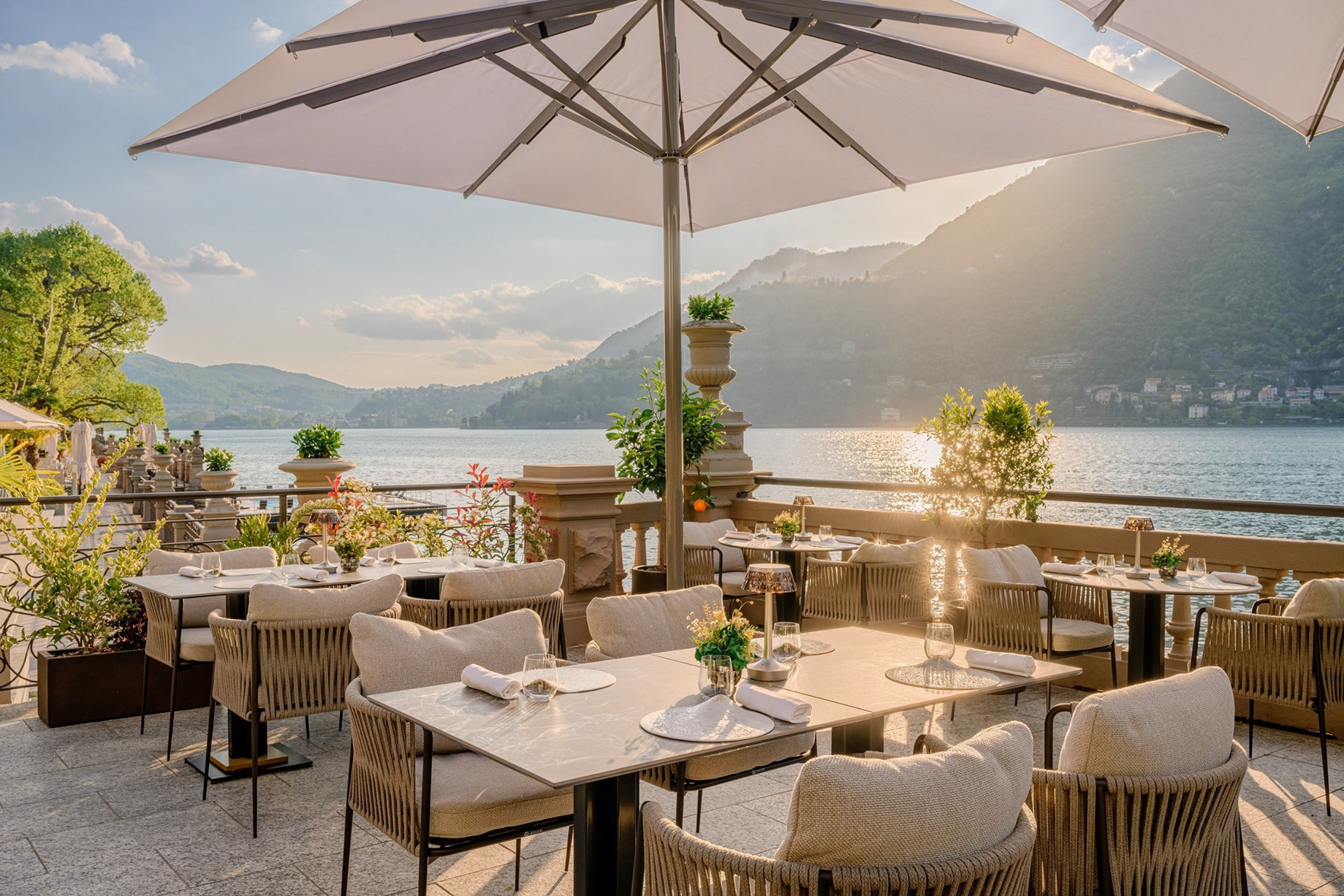 Mandarin Oriental, Lago di Como Hotel – Lake Como, Italy – LARIA Restaurant Terrace