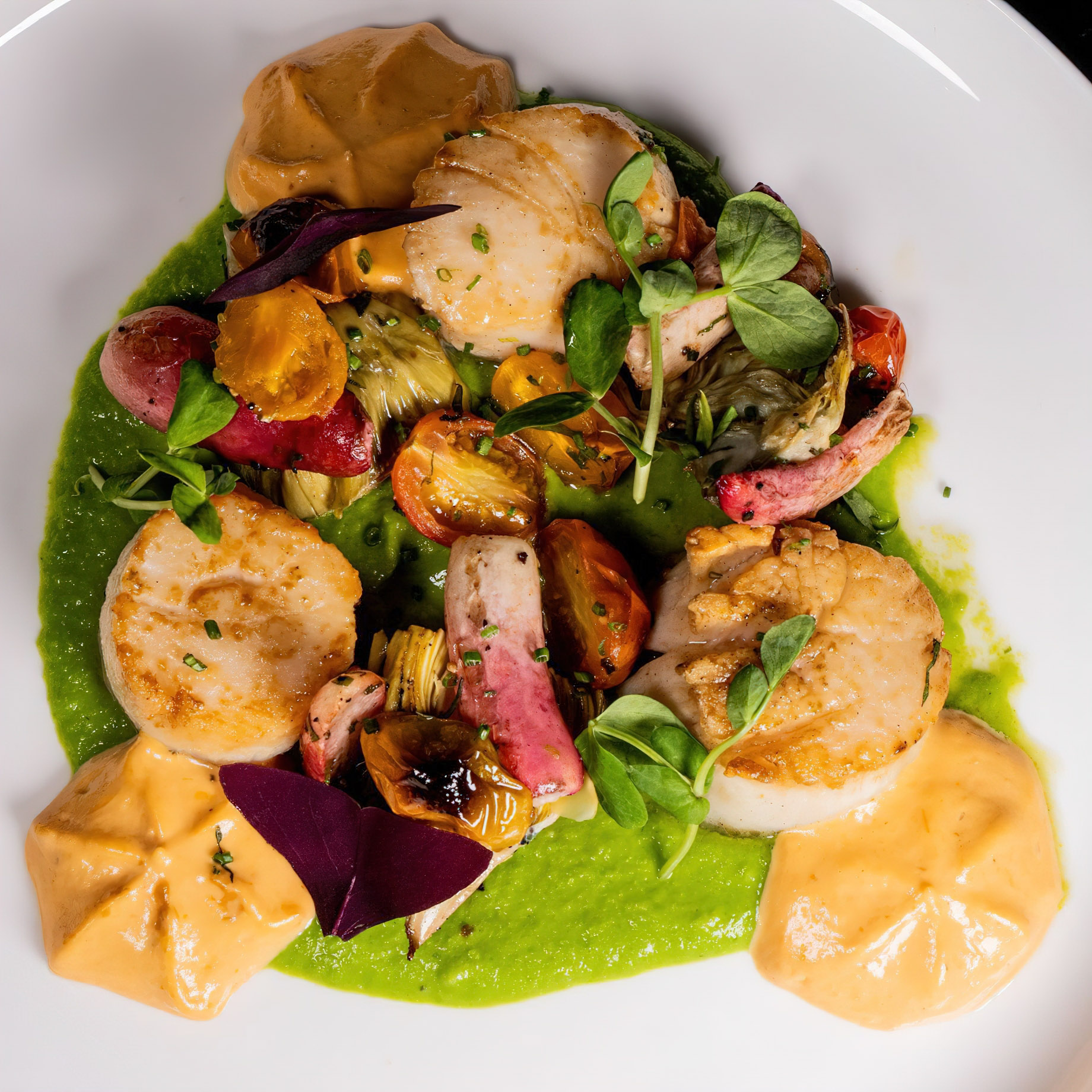 The Ritz-Carlton, Dallas Hotel - Dallas, TX, USA - Pan Seared Sea Scallops