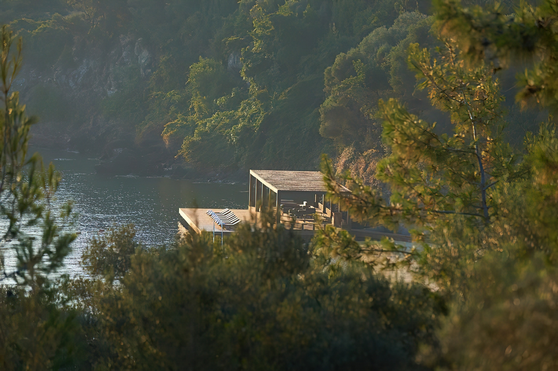 Mandarin Oriental, Bodrum Hotel – Bodrum, Turkey – Blue Beach Club Boardwalk Lounge View