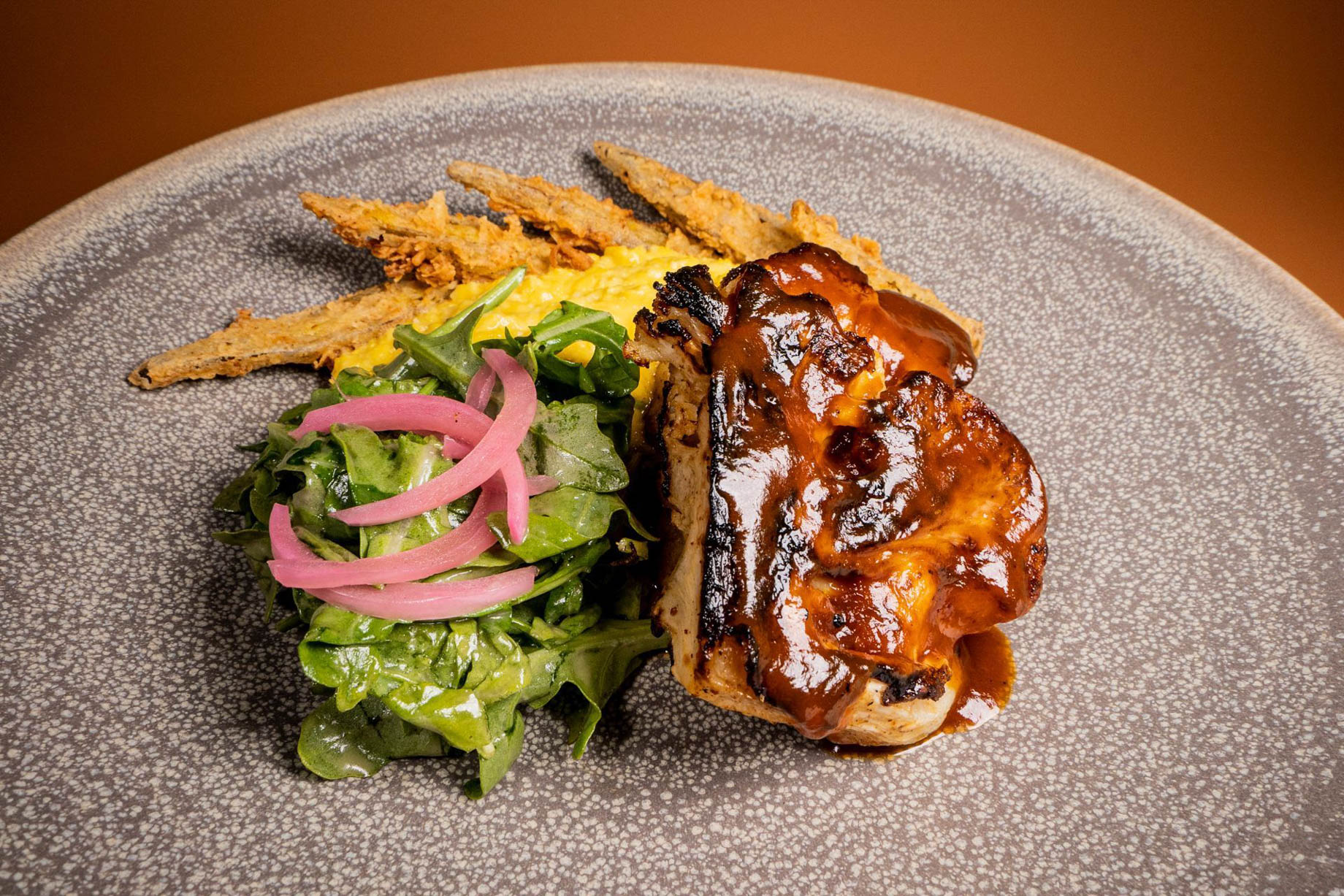 The Ritz-Carlton, Dallas Hotel - Dallas, TX, USA - Grilled Cauliflower Steak with Stone Fruit Barbeque Sauce