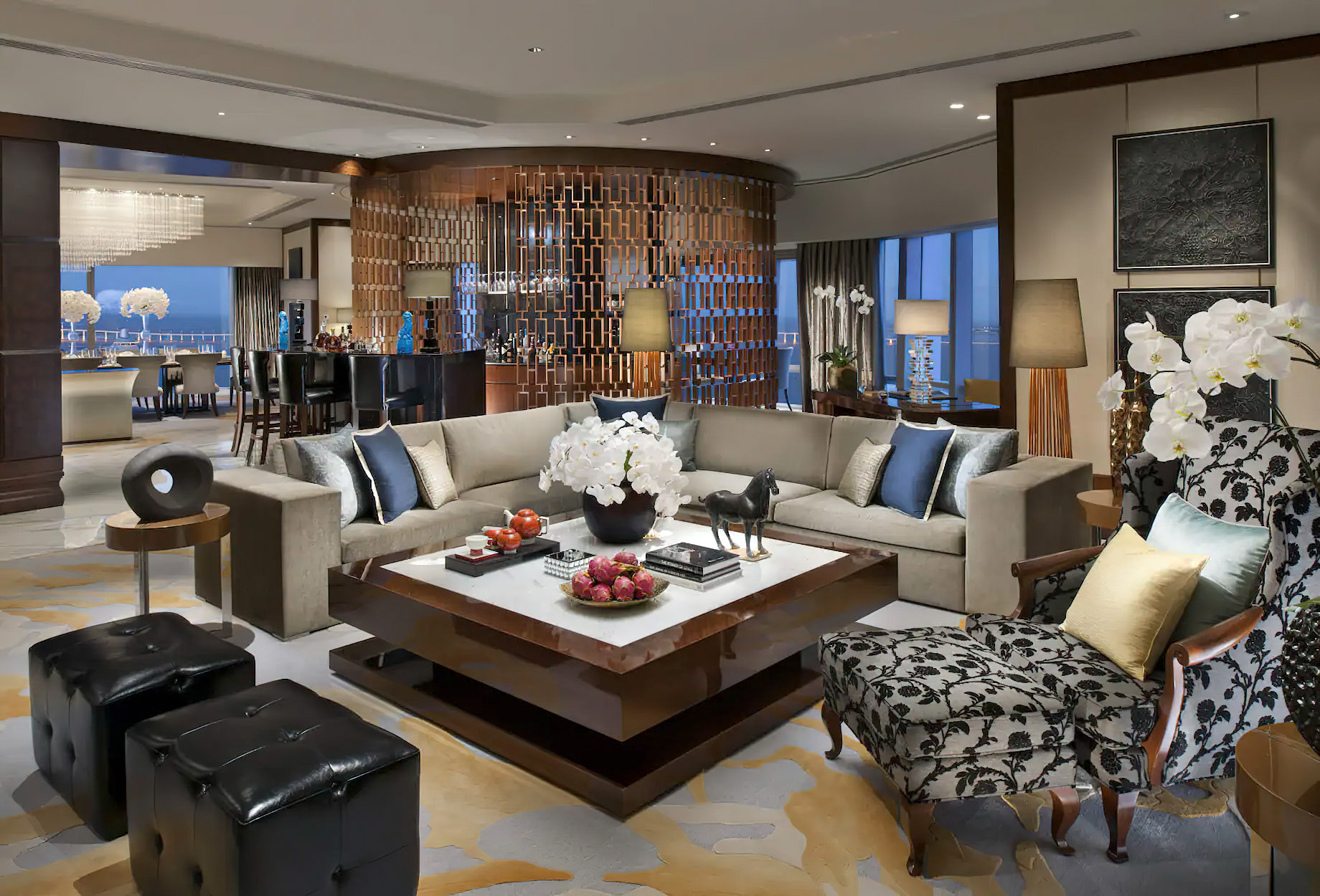 Mandarin Oriental, Macau Hotel – Macau, China – Presidential Suite Living Room